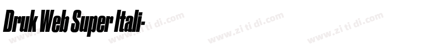 Druk Web Super Itali字体转换